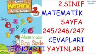 2.Sınıf Matematik 245/246/247  Teknoartı Yayınları Çetele/Sıklık Tablosu Nesne/Şekil Grafiği Eba Tv