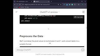 Full CIFAR-10 Dataset  Preprocessing, Training & Visualization Using ChatGPT (o1-preview Model)