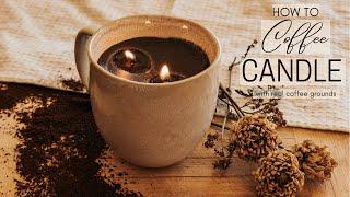 How to make a DIY Coffee Candle