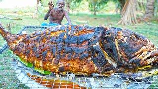 MONSTER FISH TANDOOR | DELICIOUS FISH COOKED INSIDE SALT | Village Grandpa