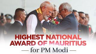 PM Modi conferred with Highest National Award of Mauritius