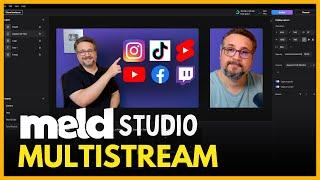  Meld Studio Multistream: How to Set Up Simultaneous Horizontal and Vertical Live Streaming!