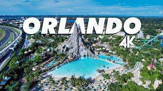 Orlando, Florida, USA  - Tourist attractions in 4k UHD Drone Video