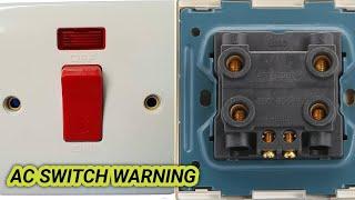 How To Connect Ac Switch Board | Dp Switch Kya Hota Hai