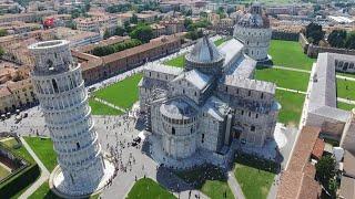 Pisa, Italia, completo: Torre, Catedral, Bautisterio y Campo Santo