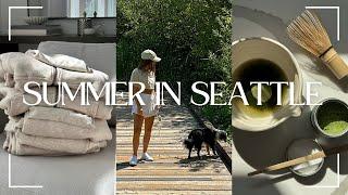 SUMMER IN SEATTLE | date night, elwood haul & trying new matcha