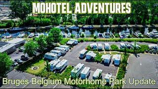 Bruges Belgium Motorhome Park Aire Camperpark July 2022