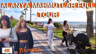 Alanya Mahmutlar Full Tour ! Alanya City ! Mahmutlar November 2024 ! Alanya Antalya ! 4K 60 FPS !