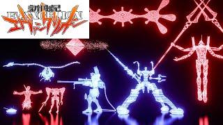 Evangelion - Weapons, Mechas & Angels 3D Comparison【3D Hologram】