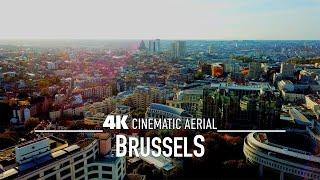 BRUSSELS  Drone Aerial 4K | Bruxelles Brussel