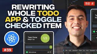 #39: Best Way to Store Todo Values in State & Adding Button to Check/Uncheck