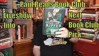 Paul Reads Book Club Liveshow announcement and Oct Book Pick