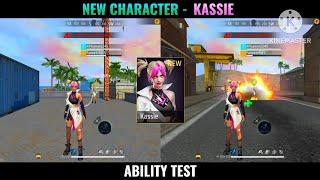 NEW CHARACTER - KASSIE ABILITY TEST | OB45 UPDATE FREE FIRE | FF KASSIE ABILITY