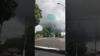 Vídeo: Ciclone é registrado no bairro Liberdade em Itamaraju