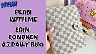 Plan with Me! A5 Daily Duo Spreads | Erin Condren 2021