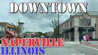 Naperville - Illinois - 4K Downtown Drive