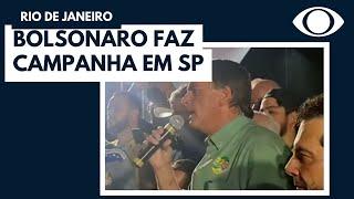Presidente Jair Bolsonaro faz campanha em SP