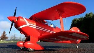 E-flite Pitts S-1S RC Biplane Second Flight On 3S Scorpion 1800 Lipo