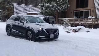 2018 Mazda CX-9 AWD on snow in Big Bear