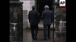UK PM Tony Blair meets Irish Taoiseach Bertie Ahern