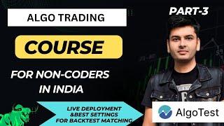 Algo Trading Course for Non-coders: Part 3 Live Deployment, Portfolios