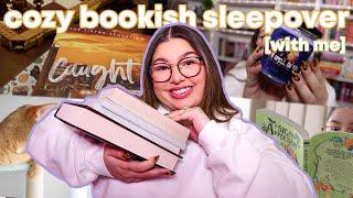 have a bookish SLEEPOVER with me  reading caught up, book haul, buying a kindle, baking, & more!