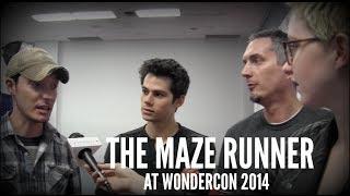 'The Maze Runner' at WonderCon - Dylan O'Brien, James Dashner, Wes Ball, and Will Poulter