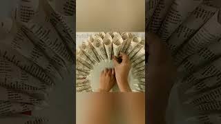 EASY DIY PAPER CRAFTS | NEWSPAPER WALL DECOR | OLD BOOK CRAFT | BEST FROM WASTE