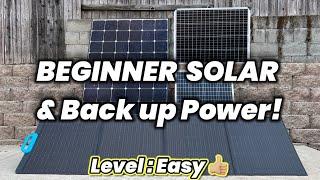 Beginner Solar and Back up power ! Easy DIY Tutorial