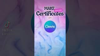 Make certificates a breeze with @Canva bulk create! #edtech  #teacher #teachersoftiktok #canva