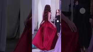 Шествует назад Доминика Инютина на конкурсе красоты KARAGANDA BEAUTY-2025 18-ого Мая