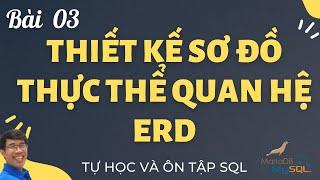 Học SQL 03. Quy trình thiết kế CSDL và sơ đồ thực thể quan hệ ERD  | Tự học câu lệnh SQL | Học SQL