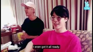 [ENGSUB] BTS Live Jimin Jungkook Taehyung Jin + Eat Jin