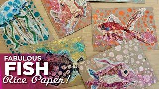 FUN with Tropical Fish Rice Paper–Tutorial Tidbits