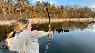 Introducing My Girlfriend to Bowfishing! (SHE GOT ONE)