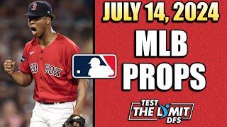 (FREE VIP!) BEST MLB PLAYER PROP PICKS | Sunday 7/14/2024 | Prizepicks Props Today!