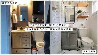 Extreme Small Bathroom Makeover!!