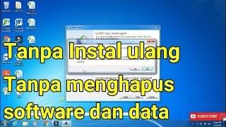 CARA RESET LAPTOP KE PENGATURAN AWAL ATAU PABRIK PADA WINDOWS 7 | 100% MUDAH !!