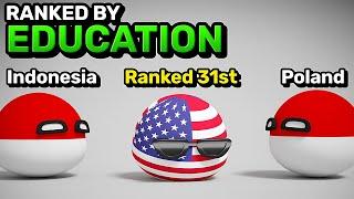 COUNTRIES RANKED BY EDUCATION | Countryballs Animation