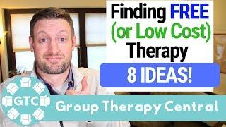 How To Find FREE (or Low Cost) THERAPY - 8 Ideas!