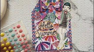 Summer themed Tags ️ craft with me