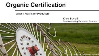 Organic Certification