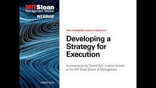 Developing a Strategy for Execution