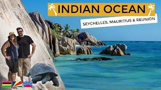 Indian Ocean CRUISE  Seychelles +  Mauritius +  La Reunion Cinematic Travel Video Drone