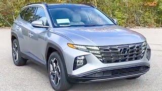 Walkaround the New 2024 Hyundai Tucson Hybrid Interior Exterior