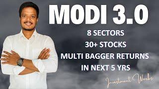 Modi 3.0 Winning 30+ Stocks (200% Returns) For Next 5 Years | Investment Works