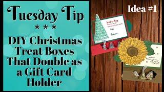How I DIY Christmas Treat Boxes That Double As A Gift Card Holder? Easy!