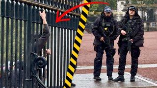 Buckingham Palace Armed Officers Ready to Act on ANY Trespassers! 