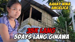 HALAGANG 35K NA BAHAY NINA ANGELICA LIMANG ARAW LANG GINAWA TAPOS NA