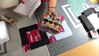 no 073 Patchwork Quilt Tutorial for Beginner *** Beads - The Black Scrapy Version